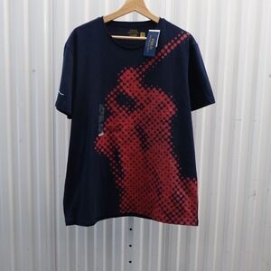 NWT Polo Ralph Lauren Short Sleeve Red Big Pony Logo T-shirt Blue Large